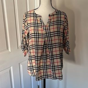 Andree plaid tunic